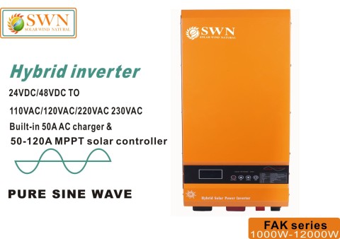 1KW 2KW 3KW 4KW 5KW 6KW 8KW10KW 12KW Pure Sine Wave Hybrid Inverter